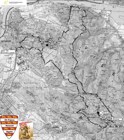 Becsület útja 45 térképvázlat