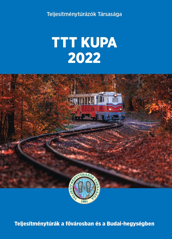 TTT Kupa 2022 teljesítménytúra mozgalom igazoló füzet címlap