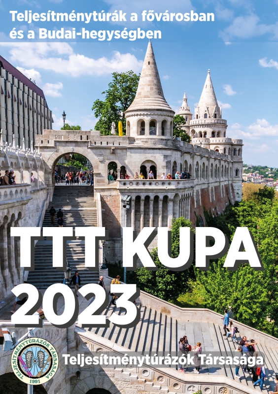 TTT Kupa 2023 teljesítménytúra mozgalom igazoló füzet címlap